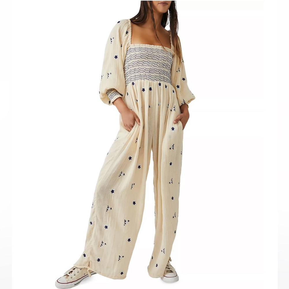 Free People Dahlia Jumpsuit - Washed Out